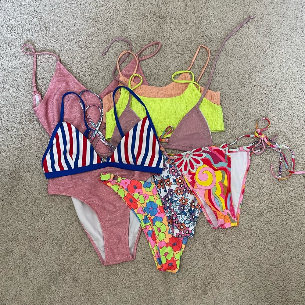 Shein bikini lot Frankie’s dupes